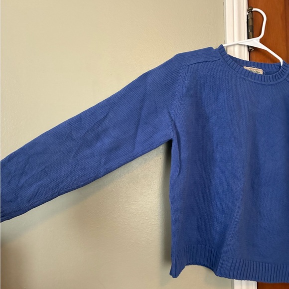 Vintage St. John's Bay Classic periwinkle Crew Neck Sweater - Picture 2 of 3
